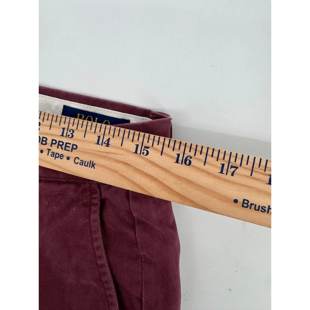 Polo Ralph Lauren Chino Pants‎ 31x32 Men Burgundy Classic Fit Preppy Golf
